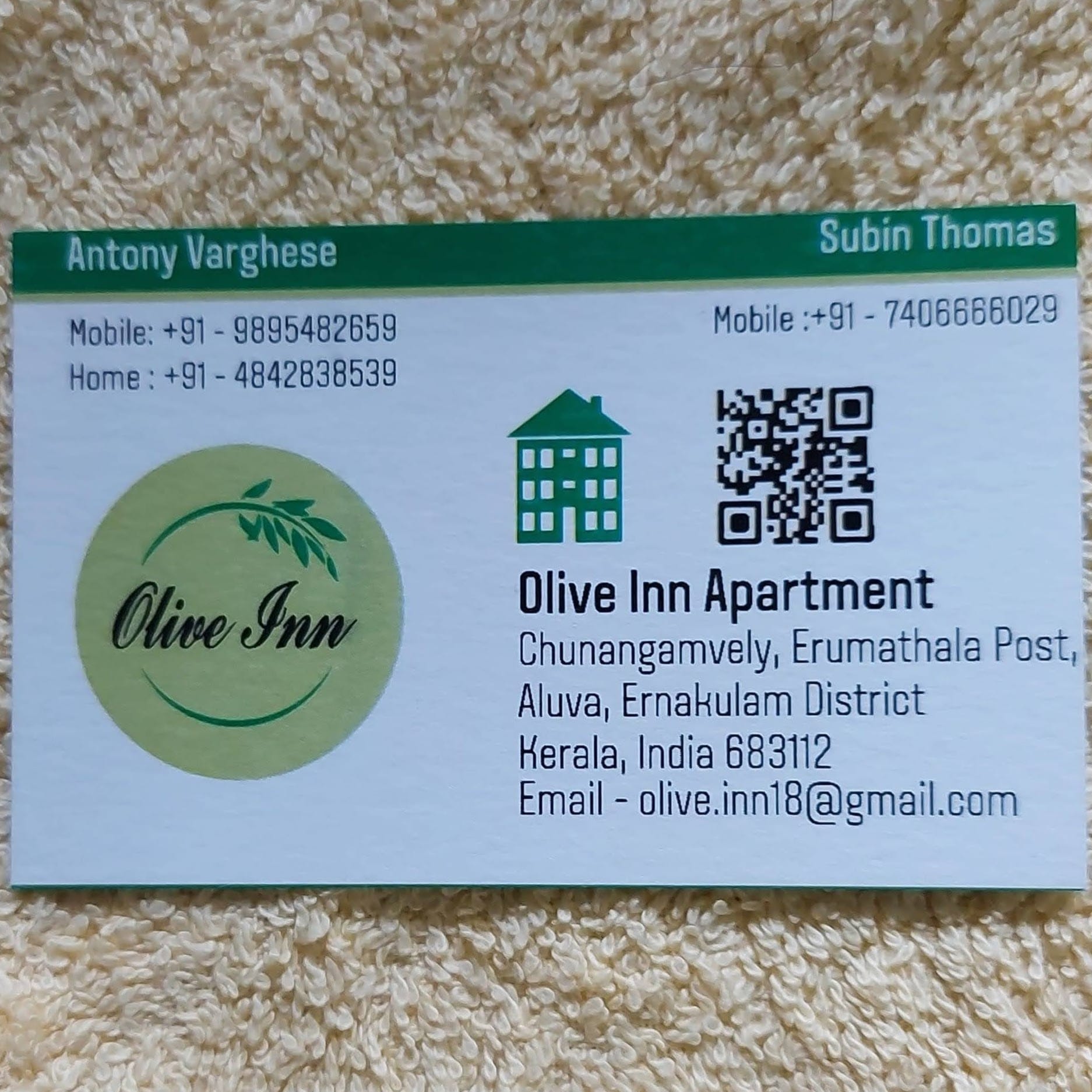 Olive Inn Apartment, Near Rajagiri business photograph