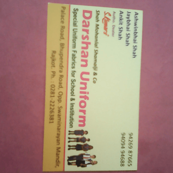 Darshan uniform business photograph