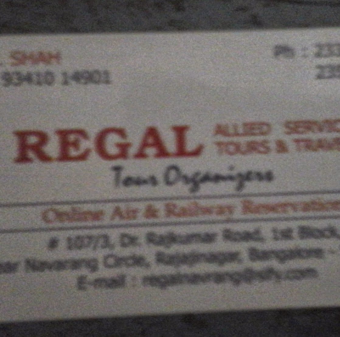Regal Tours And Travels business photograph