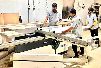 Sketch interiors Modular kitchen Factory Cold press hot press, CNC cutting, Edgband business photograph