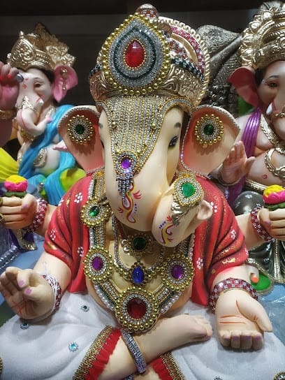 Ganpati Murti Booking Ritesh Kala Kendra, POP,Shadu mati, Eco-friendly available Amba Mata murti available business photograph