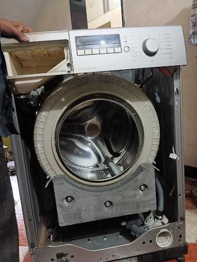 Quick services, washing machine, refrigerator, microwave repair services business photograph