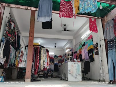 Women's clothing store with bags and accessories business photograph