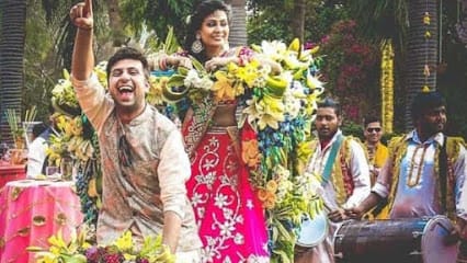 Golden flower decoration nalgonda business photograph