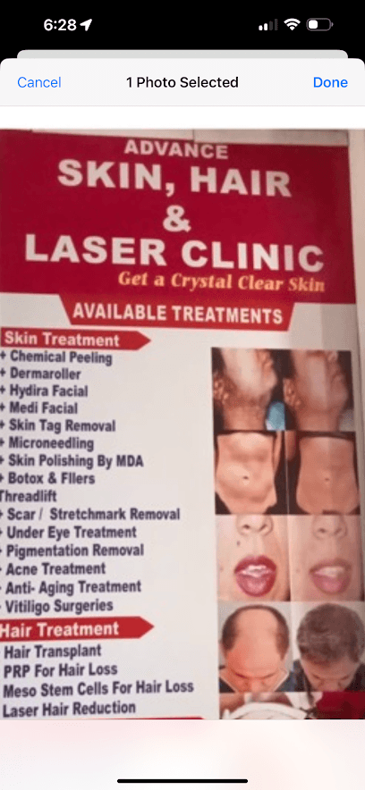 Advance skin and hair clinic business photograph