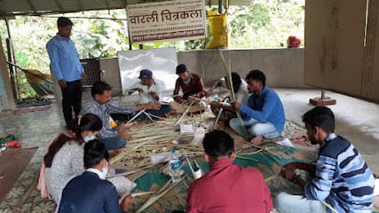 Warli Painting Center Khambale by AYUSH business photograph