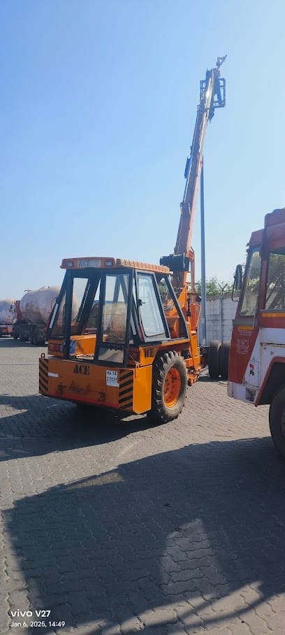 HSD crane service Shivmoga business photograph