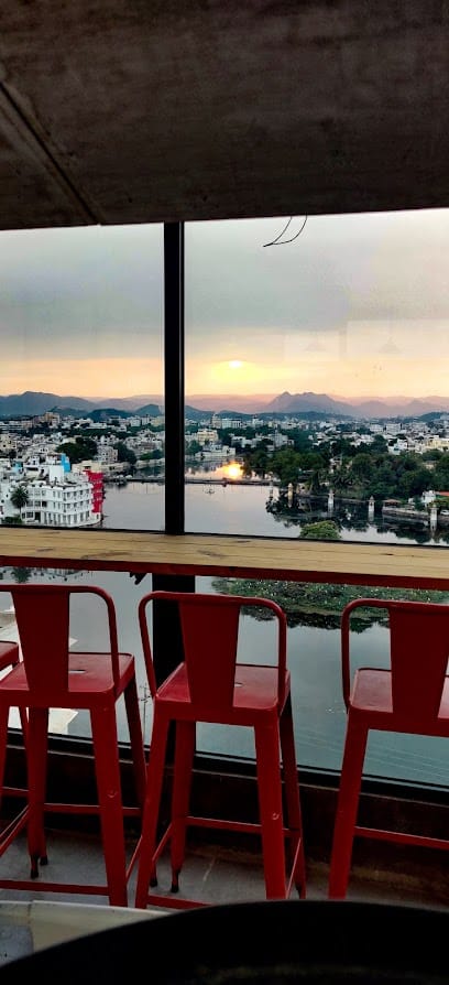 Hello boho Lakeview rooftop cafe business photograph