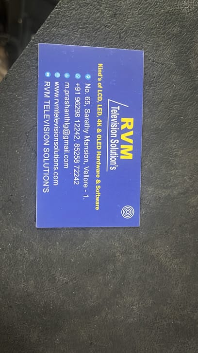 RVM Television Solution’s—LCDTv & LEDTv & 4K & OLED Service Station business photograph