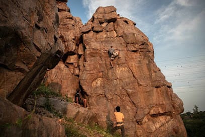 Dhauj Rock Climbing, Delhi climbs business photograph