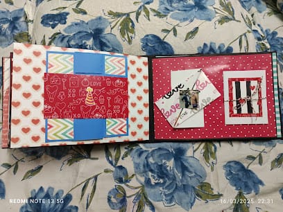 Scrapbook for gifts business photograph