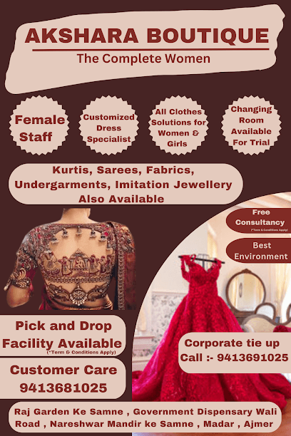 Akshara Boutique Ajmer business photograph