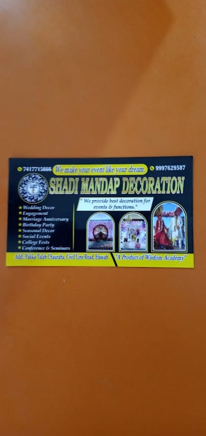 SHADI MANDAP DECORATION business photograph