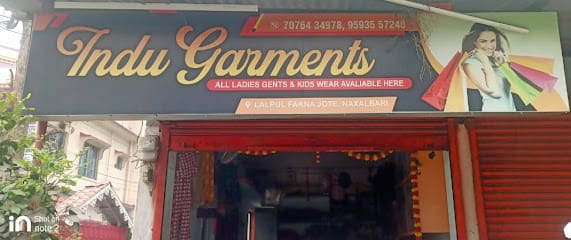 Indu Garments clothing store. business photograph