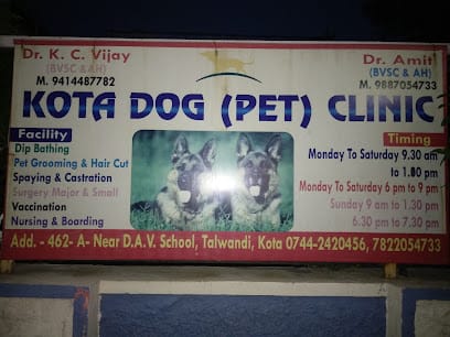 Kota dog pet clinic Veterinary hospital in kota . Dog clinic in kota business photograph