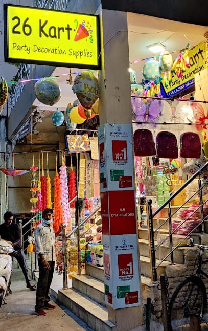 26 Kart Party Decoration Supplies | Same Day Delivery of all Party Supplies in Delhi NCR | business photograph