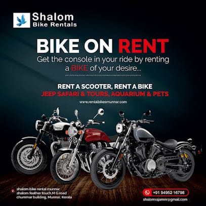 shalom bike rental munnar business photograph