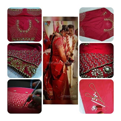 Pavonia Designer Blouse (Maggam/Aari/Zardosi/Thread/Bead/Embroidery Works) business photograph