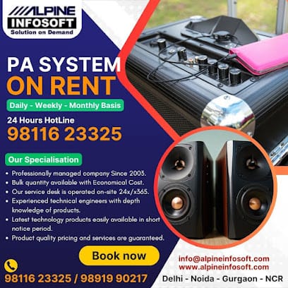 PA Systems & Projectors On Rent Delhi Noida Gurugram - Nexgen Audio Visual business photograph