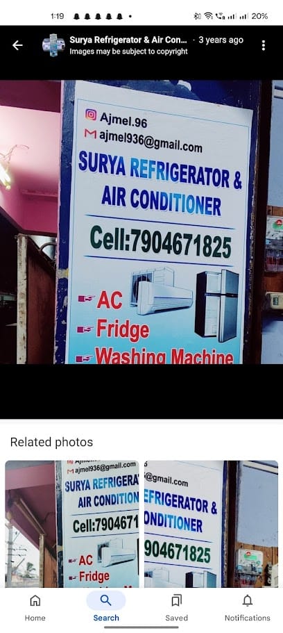 Surya Refrigerator & Air Conditioner service in Nagercoil business photograph