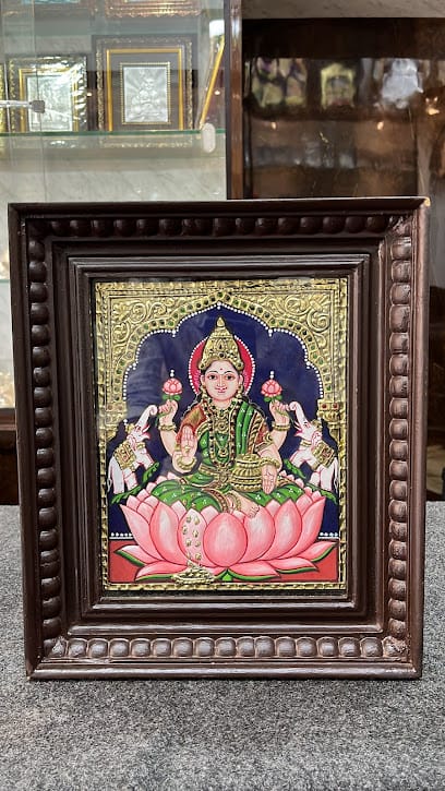 Shrimani art gallery silver articles and tanjaore paintings business photograph