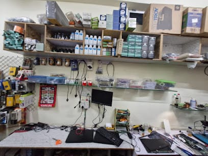 Brothers computer business photograph