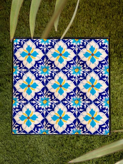 Ramnarayan blue art potteries business photograph