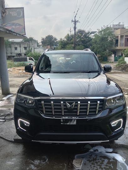 Shree Wheel shine washing detailing center business photograph