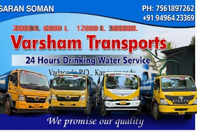 Varsham transports - Drinking Water Tanker Service, Ernakulam business photograph