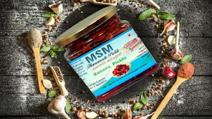 MSM Homemade pickles kollam,Kerala,india business photograph