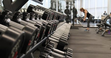 Home fitness trainer and supplement store business photograph