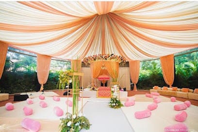 Rainbow wedding and event planner business photograph