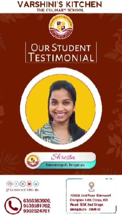 Varshini's kitchen business photograph