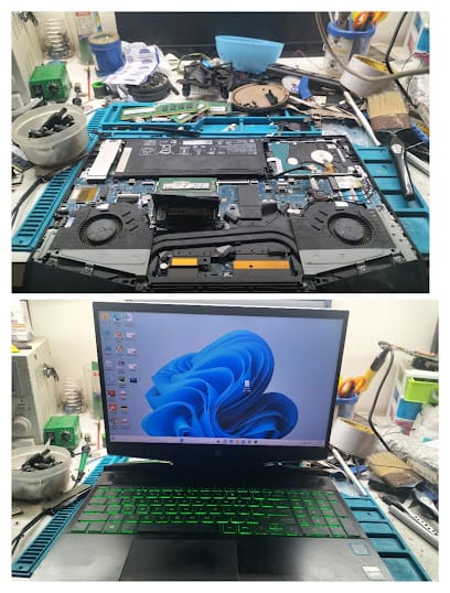 LAP TECH CHIP LEVEL SERVICE OF LAPTOP business photograph