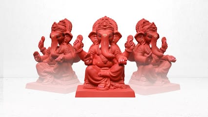 Eco Friendly Ganpati business photograph