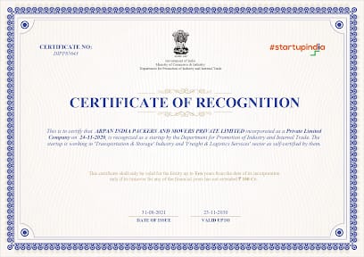 Arpan India Packers & Movers Pvt Ltd business photograph