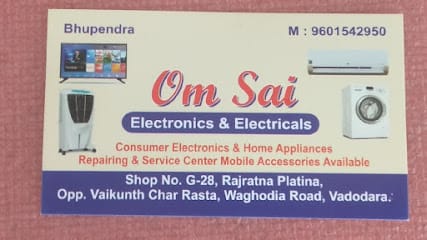 Om sai electronics all types led tv .wasing masin.microoven. refrigerator.ac.eletric.geysar repring business photograph