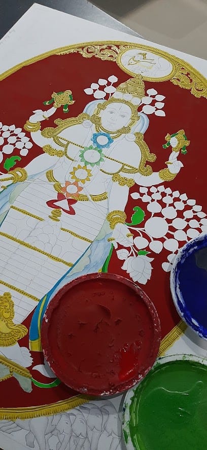 Mysore Traditional Painting by Asha Prasad business photograph