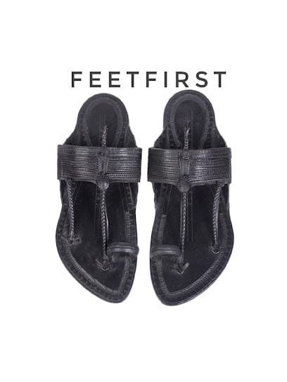 Kolhapuri Chappal Charan "pavul" business photograph