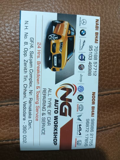 N G AUTO WORKSHOP - Car Towing -Car Repair In Vadodara business photograph