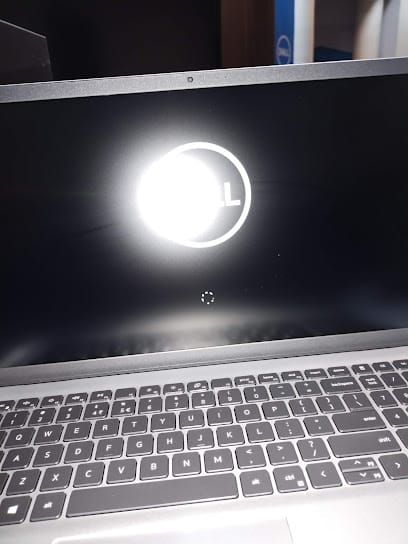 Laptop repairing shop business photograph