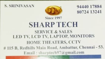 Sharp tech business photograph