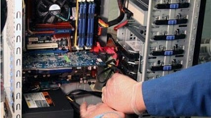 Computer repair service business photograph