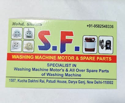 S.F. WASHING MACHINE MOTOR AND A/C SPARE PARTS business photograph