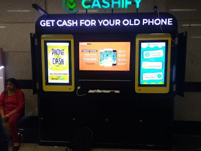 Cashify Mobile Phone Shop | Kiosk in Central Secretariat Metro Station business photograph