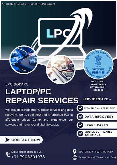 Laptop/PC repair center - "Laptop and PC Home repair and troubleshoot services" business photograph
