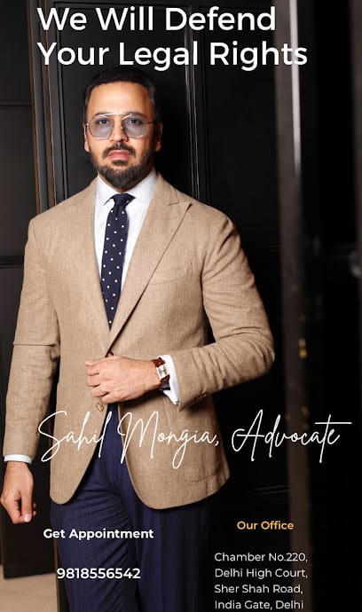 Sahil Mongia, Advocate, Legal Consultant to the Delhi Police business photograph