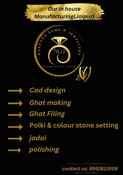 Naakoda Gems and Jewellery-Best Manufacturer of Gold Kundan Meena Diamond Polki, jadau Jewellery In Jaipur, Rajasthan, India business photograph