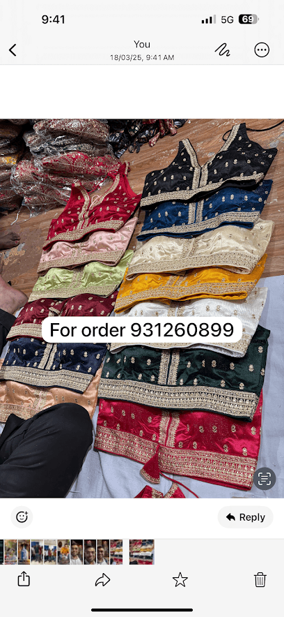 RISHIKA SILK |Manufacturer wholesaler of Blouses kurti Dupatta plazo set leggings saree under garments Peticot ladies item business photograph