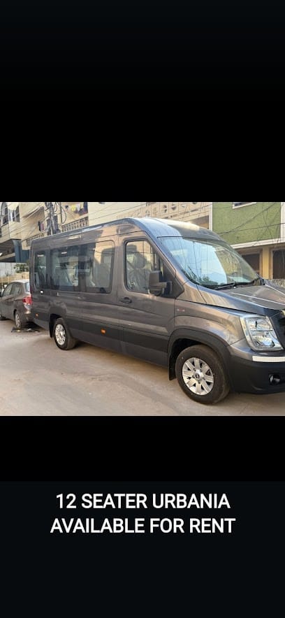 RENT A CAR,12 SEATER TEMPO TRAVELLER, WEDDING,DZIRE,INNOVA CAR RENTAL IN HYDERABAD business photograph